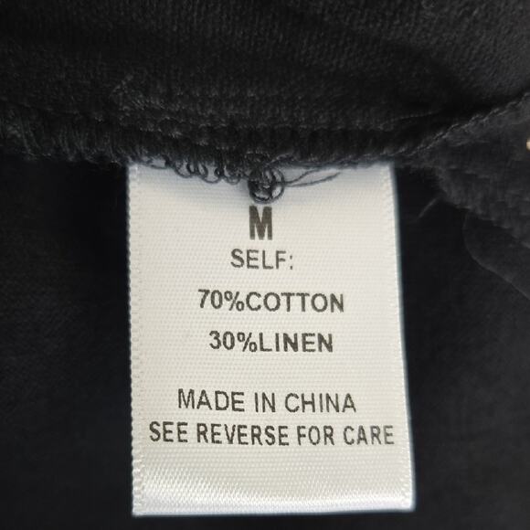 Anthropologie Kaileigh Black Linen Blend Sleeveless Tank Top – Size M - Picture 4 of 8